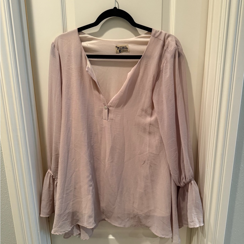 Show Me Your Mumu light Pink tunic Blouse
